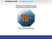 Tablet Screenshot of centennialvapor.com